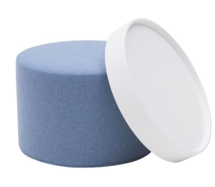 Online Designer Living Room Drum Pouf + Tray SOFTLINE