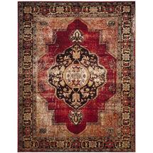 Online Designer Dining Room Safavieh VTH219A Vintage Hamadan Traditional 9' X 12' Area Rug in Red / Multi