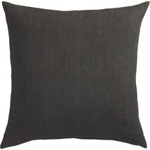 Online Designer Living Room 20" linon dark grey pillow