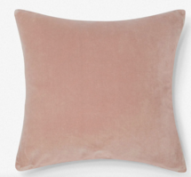 Online Designer Bedroom Charlotte Velvet Pillow-Rosewater