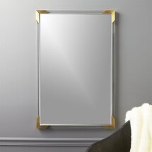 Online Designer Bedroom demi rectangle acrylic mirror 36"