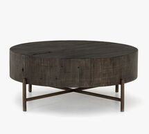 Online Designer Living Room Fargo 40" Round Reclaimed Wood Coffee Table