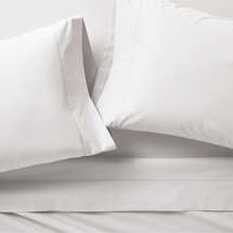 Online Designer Bedroom Favorite Organic Cotton Percale White King Bed Sheet Set