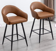 Online Designer Kitchen Swivel 27'' Counter Stool (Set of 2)