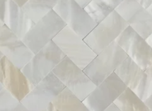 Online Designer Bathroom MOTHER OF PEARL MARBLE HERRINGBONE PEEL AND STICK TILE