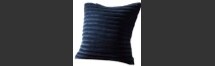 Online Designer Combined Living/Dining 18" CHANNELED NAVY VELVET PILLOW