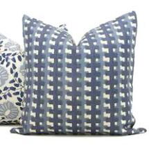 Online Designer Living Room Christopher Farr Denim Blue Cremaillere Decorative Pillow Covers