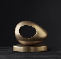 Online Designer Living Room ABSTRACT SOLID BRASS SCULPTURE 2