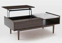 Online Designer Living Room Mid-Century Pop-Up Storage Coffee Table – Walnut