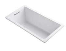 Online Designer Bathroom Kohler Underscore Collection 60" Drop In or Undermount Soaking Bath Tub 