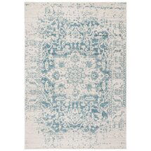 Online Designer Bedroom Christa Oriental Teal/Ivory Area Rug