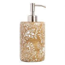 Online Designer Bathroom Paisley Carved Resin Liquid Soap Dispenser