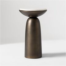 Online Designer Bedroom Olina Marble Drink Table
