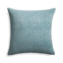 Online Designer Combined Living/Dining Roussel Blue Velvet 20" Pillow
