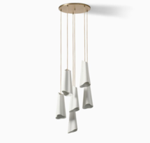 Online Designer Combined Living/Dining Sofia 6-Light Chandelier