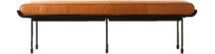 Online Designer Combined Living/Dining JUNEAU LEATHER AND METAL BENCH