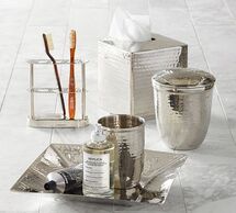 Online Designer Bathroom HAMMERED NICKEL BATH ACCESSORIES