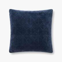 Online Designer Combined Living/Dining Viscose Navy Pillow