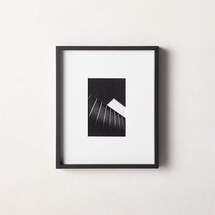 Online Designer Business/Office Gallery Soft Black Picture Frame with White Mat 4"x6"