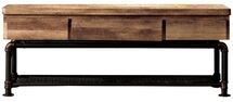 Online Designer Other Stonehedge Industrial Pipe Inspired TV Stand for TVs up to 60" Black/Natural - HOMES: Inside + Out