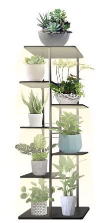 Online Designer Combined Living/Dining Metal Plant Stand with Grow Lights