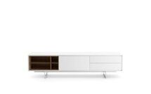 Online Designer Living Room Modloft Baxter Modern Classic Matte White Wood Media Cabinet