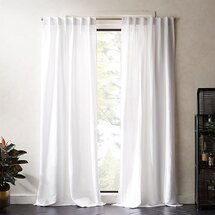 Online Designer Home/Small Office Weekendr White Chambray Curtain Panel 48"x120"