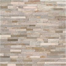 Online Designer Combined Living/Dining Golden Honey Random 4.5" x 16" Natural Stone Mosaic Tile