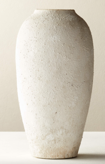 Online Designer Combined Living/Dining TORINO WHITE TEXTURED VASE