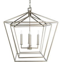 Online Designer Bedroom Silver Metal Chandelier