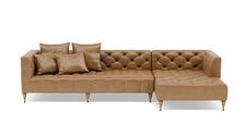 Online Designer Living Room MS. CHESTERFIELD LEATHER Leather Sectional Sofa with Right Chaise