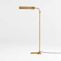 Online Designer Bedroom Fleming Antique Brass Floor Lamp