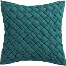 Online Designer Living Room Jersey Interknit Green 20" Pillow