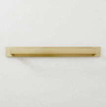 Online Designer Home/Small Office Damon Brushed Brass Handles with Back Plate