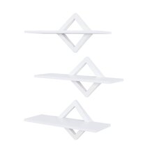 Online Designer Combined Living/Dining Henstra Diamonds 3-Level System Floating Shelf