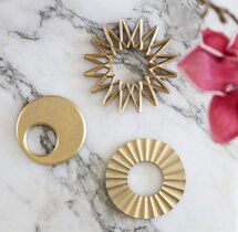 Online Designer Combined Living/Dining Brass Trivets by Futagami
