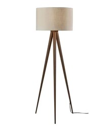 Online Designer Combined Living/Dining Adesso Tripod Director Floor Lamp - Rosewood