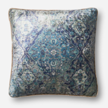 Online Designer Combined Living/Dining Mandala Blue Pillow