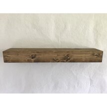 Online Designer Combined Living/Dining Reclaimed Wood Floating Shelf