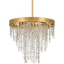 Online Designer Living Room Crystorama Winham 20"W Antique Gold and Crystal Chandelier