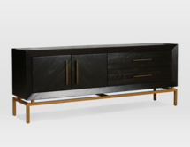 Online Designer Living Room Alexa Burnished Media Console