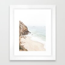 Online Designer Living Room Malibu California Beach Framed Art Print