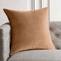 Online Designer Home/Small Office 23" LEISURE TAUPE THROW PILLOW WITH DOWN-ALTERNATIVE INSERT