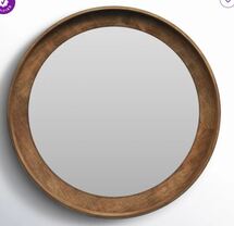 Online Designer Bedroom Round Wall Mirror with Shelves