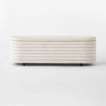 Online Designer Bedroom RIALTO IVORY STORAGE BENCH