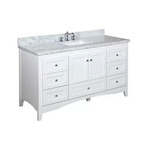 Online Designer Bathroom Abbey 60" Single Bathroom Vanity Set