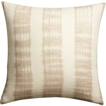 Online Designer Living Room 23" natural tie dye pillow with feather-down insert