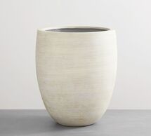 Online Designer Combined Living/Dining Artisan Hand Painted Earthenware Planter, Large - 19.5" Dia.