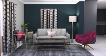 Online Designer Combined Living/Dining 3D Model
