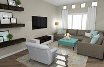 Online Designer Living Room 3D Model